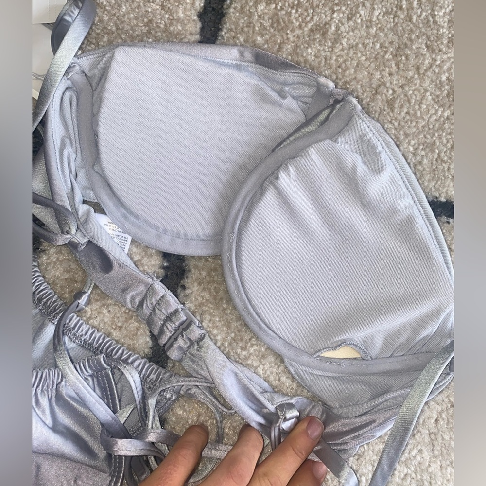 Good American Silver Bikini Set NWT!! - Picture 6 of 13